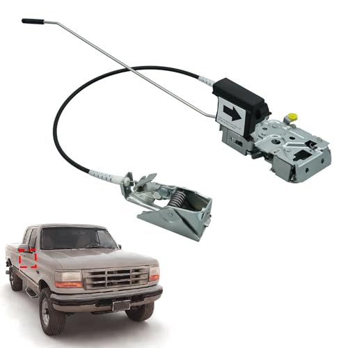 Image of Door Latch Assembly Front Passenger Side, Compatible with 1992-1997 Ford 150 F250 F350 Bronco, Replaces F4TZ15219A64A