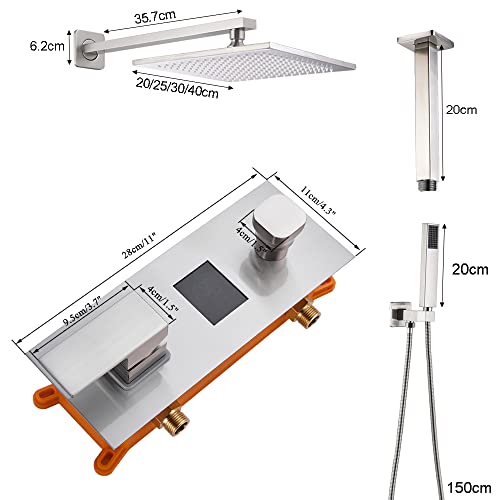 Ensemble combo douche sécurisé contre les brûlures à affichage LED - 5