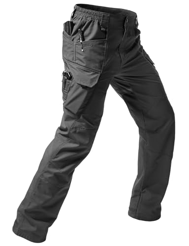 XKTTAC Men's Ripstop Tactical Cargo Pants, Water Resistant Lightweight Military Work Hiking Pants with 14 Pockets - Main Image