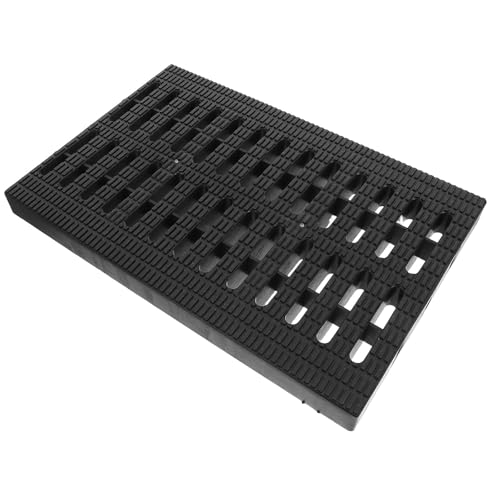Levemolo Rejilla de Drenaje de Plástico Resistente para Cocina y Jardín Cubierta de Canal 22 X 22 Pulgadas Alta Capacidad de Carga y Fácil Mantenimiento