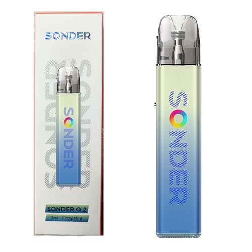 SONDER Q2 | GEEKVAPE Sonder Q 2 Kit 3ml GeekVape Q Pod Cartouche 0.8ohm (Side Fill) 30W with 1350mAh Batterie Vaporisateur | Sans nicotine