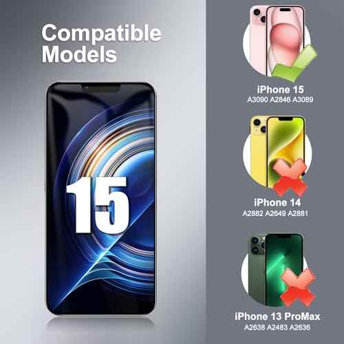 Écran pour iPhone 15 LCD 6,1 pouces bloc afficheur compatible A3090