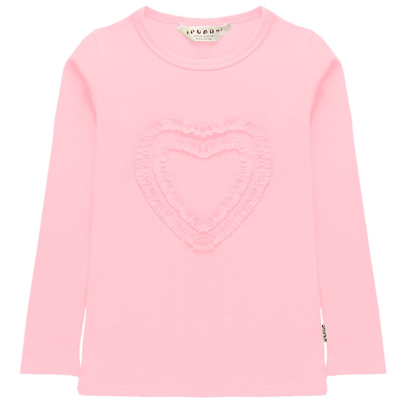 Girls' Heart-Shaped Long Sleeve T-Shirt2