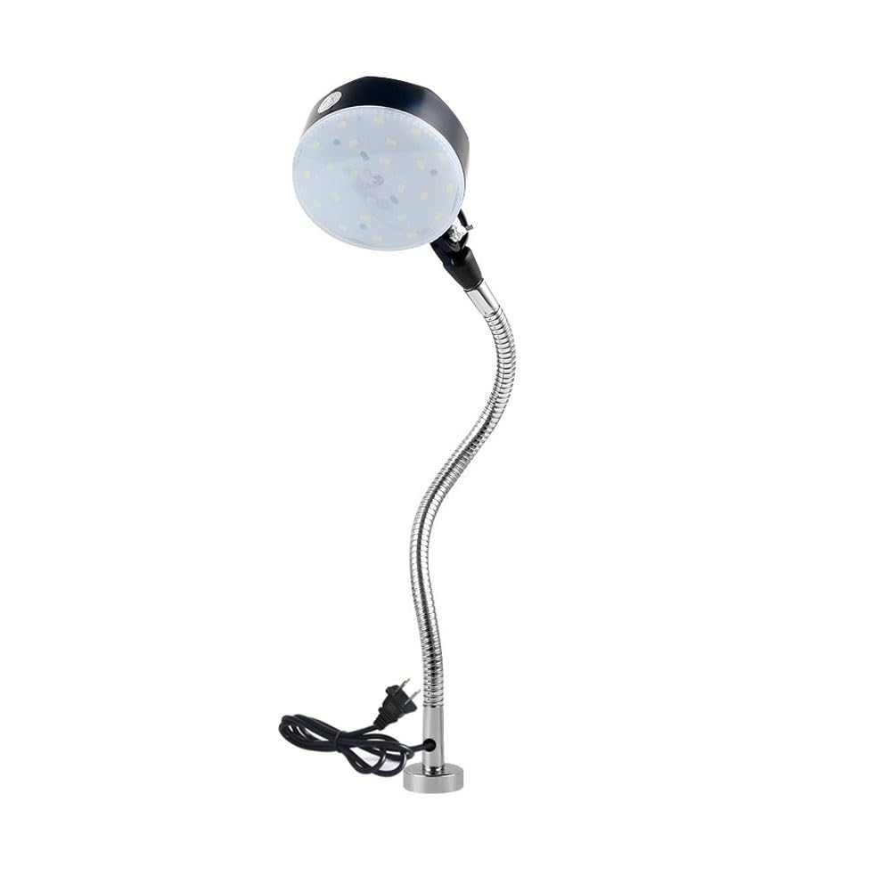 Lampa robocza LED do obrabiarek, oświetlenie warsztatowe sprzętu przeciwwybuchowego, 12 W 220 V giętka, wodoodporna lampa robocza LED z gęsią szyją, odpowiednia do obrabiarek, toka