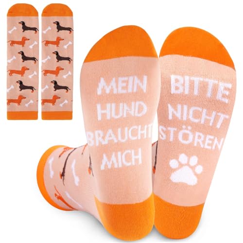 YANSYUN Dachshund Socks Calcetines de perro salchicha regalo para dueños de perros Calcetines de perro salchicha calcetines para perros calcetines con motivos de perros ideas divertidas para regalos