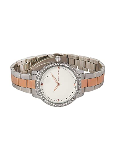 Image of Giordano Analog Diamond Studded Watch for Women With Metal Strap - Water Resistant, Elegant Ladies Wrist Watch to Compliment Your Look - Ideal Gift - GZ-60046