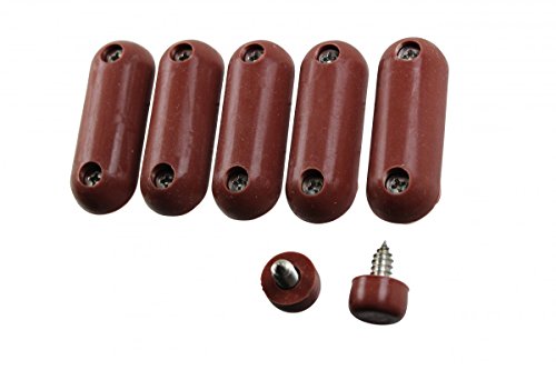 Renovators Supply Manufacturing Toilet Seat Bumper, 7 Brown Silicone Toilet Seat Bumpers #TOP5