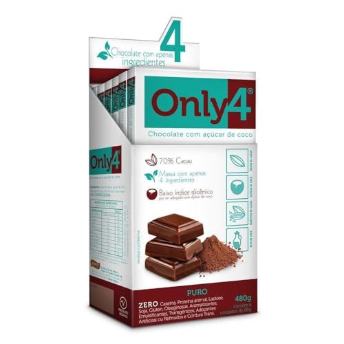 Chocolate 70% cacau - com açúcar de coco