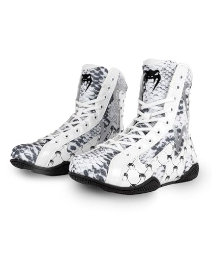 Image of Venum White Snake Boxing Shoes - White