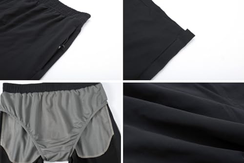 Image of Tyhengta Men's Swim Trunks Quick Dry Beach Shorts with Zipper Pockets and Mesh Lining