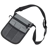 Krankenschwester-Bauchtasche,Gürteltasche,Oxford-Gewebe,Grau,15,5 x 20,5 cm