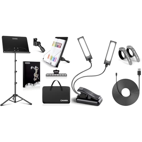 Pupitre réglable en hauteur de 80 à 170 cm avec lampe LED secteur