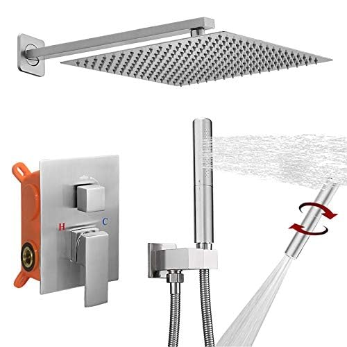 BESy 12 Inch Rainfall Bathroom Shower System Rain Shower Head