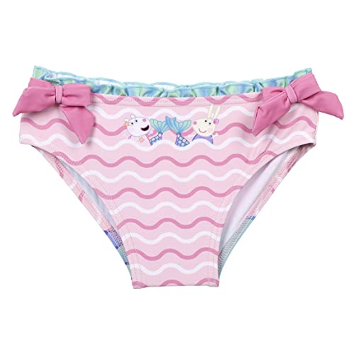 Bañador Braguita de Peppa Pig para Niña - Color Rosa - Talla 18 Meses - Tejido de Secado...