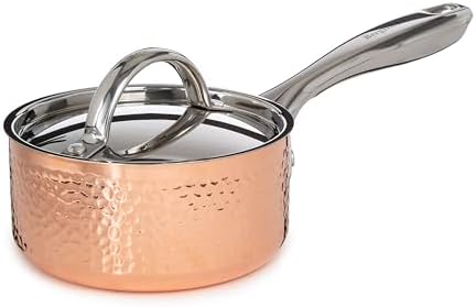 BergHOFF Vintage Tri-Ply Copper 5.5in Saucepan 1qt. With Matching...