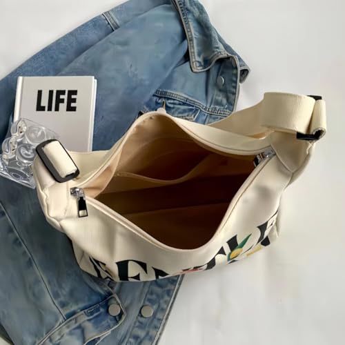 Gentle Woman Tote Bag Canvas Handbags Shoulder Bag with Adjustable Strap Zipper Compartment Office Travel Essentials4