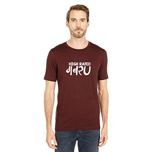 Image of T-Shirt for Men HIGH Rated GABRU Hindi Funny Typography tees
