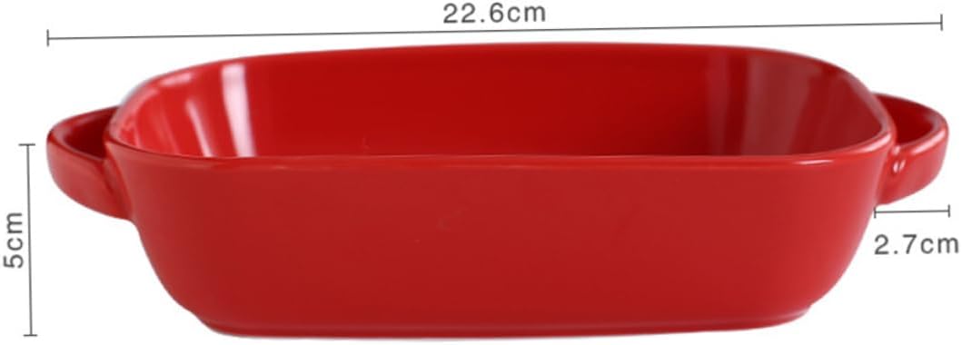 2Pcs Heat Resistant Cheesecake Dish Kitchen Baking Tray Food Grade Ceramic Gratin Plate for and Easy Baking for Desserts