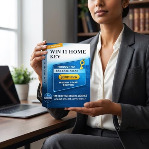 Image of WIN 11 HOME Lifetime Digital License, 1 PC Activation Key, 32 /64-Bit Compatible, Instant Email Delivery, Unlimited Reinstallations [OS Key Card]
