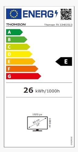 THOMSON 32 Zoll (81 cm) LED HD Easy TV - Kein Smart - Hotel Mode, USB, HDMI, Triple-Tuner (Kabel - Satellit - Antenne), AV IN, CI Plus, A Plus Panel - 32HD2S13