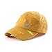 XIAOHAWANG Dinosaure Enfant Casqette Coton Chapeau de Baseball pour Bébé Fille Garçon Chapeaux de Soleil 2-6Ans (Jaune)