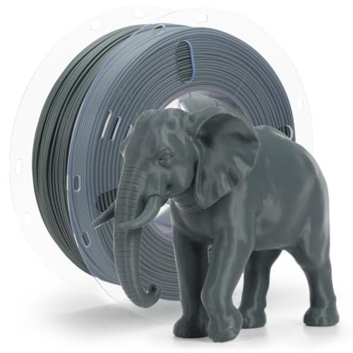 Image of VOXELAB HS PLA+ Filament 1.75mm, High Speed PLA Plus 3D Printer Filament, 1kg (2.2lbs) for Most FDM 3D Printers, Enhanced Toughness & Smooth Printing, Superior Layer Adhesion(Iron Grey)