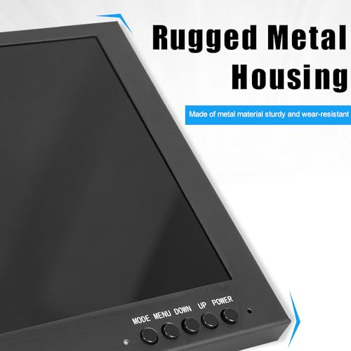 Image of 10.1 Inch Mini Small HDMI Monitor 1920x1200 16:10 IPS Metal Housing LCD Color Display Screen Support HDMI /VGA /AV /BNC Earphone Input Built-in Dual Speakers for PC Security CCTV Camera RasPi