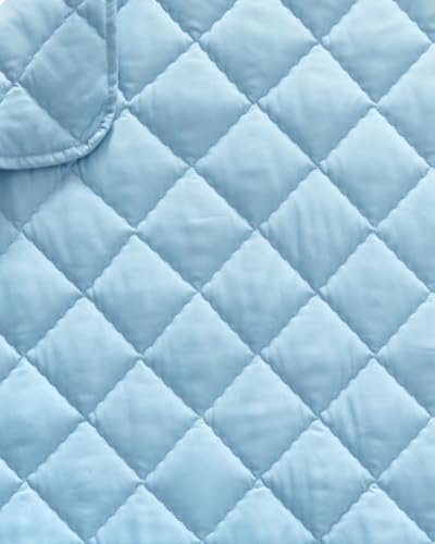 Toddler Comforter - Down Alternative Toddler Microfiber Comforter - Lightweight, Warm and Breathable Baby Quilt Blanket - Kids Duvet Insert for Crib, Stroller - Machine Washable - 39x47 (Light Blue)