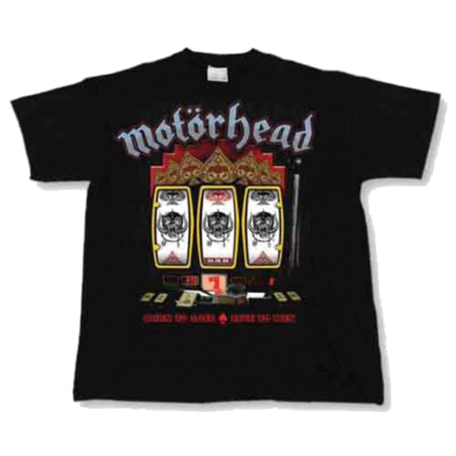 Motorhead Slots T-Shirt Unisexe Noir Rock Off Vetement Groupe Metal