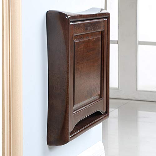 Shoe Bench Wall Mounted, Entrance Concealed Solid Wood Folding Chair, Heavy Duty Hanging Wall Stool With Hook, Save Space And Easy Installation (Color : Brown) #TOP1