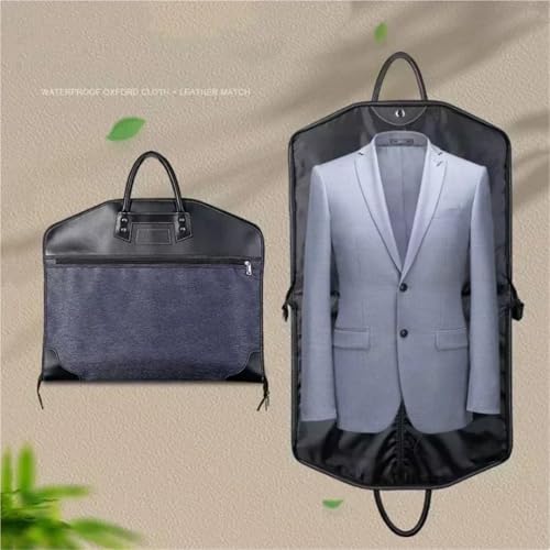 Hanging Garment Bag Clothes Dust Cover Waterproof Suit Case for Men Luggage Protective Cover Garment Bag Portable Travel Organizer Bag(C-Blue)4