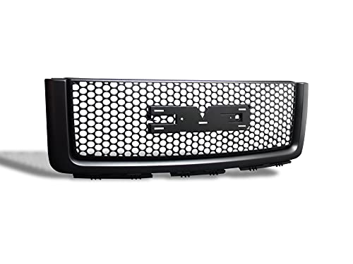 Armordillo Round Hole Mesh Style Front Grille|Compatible With 2007-2013 GMC Sierra 1500|8720721|Piano Black|Front Hood Bumper Grille by ARMORDILLO - Used condition - Image 2