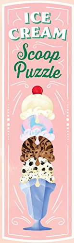 Chronicle Books Ice Cream Scoop Puzzle: Countless Sweet Creations with 32 Flavors (Puzzles for Kids, Puzzles with Bigpiece, Novelty Puzzle for Kids), Multicolor, Small