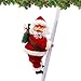 FANDE Santa Climbing Rope Ladder, Scala da Arrampicata per Babbo Natale, Babbo Natale Scala Elettrica per Arrampicata, Regali di Capodanno Home Decor Arrampicata Babbo Natale Xmas Ornament