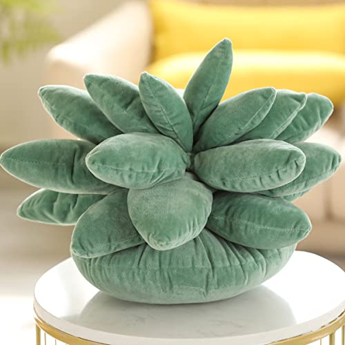 Succulent Plants Plush Stuffed Toys Soft Cute Flower Pillow Simulation Pillow Home Decor Birthday Gifts For Girls Kids(18Inch) #TOP2