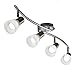 B.K.Licht LED Deckenstrahler I 4-flammig I drehbar I schwenkbar I inkl. 4x 5 W LED Leuchtmittel l Deckenlampe I Deckenleuchte I E14 I IP20