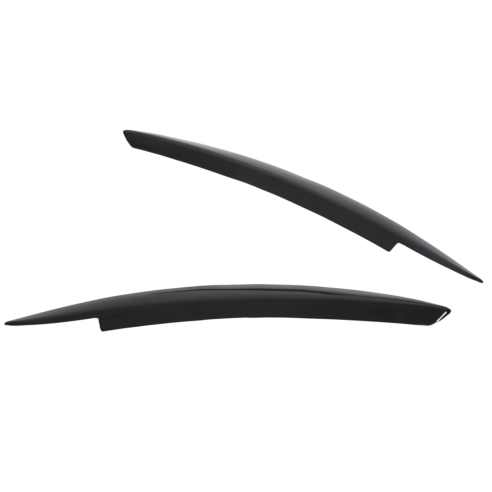 Palpebra del faro, coppia di sopracciglia per fari dell'auto Sinistra Destra Sostituzione di modifica nera lucida per 6 MK6 2008‑2012