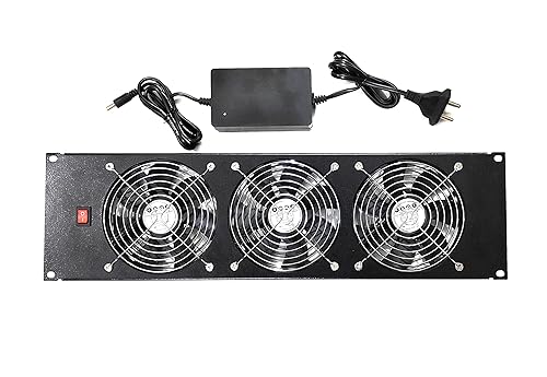 Image of Fourdot 19Inch U Rack Mount Network Server Front Exhaust Cooling (3U 3X120mm High Speed Cooling)