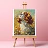 LAENAKR Paint by Numbers for Adults Cavalier King Charles Spaniel, Paint by Numbers Kit on Canvas for Beginners, Cute Dog Oil Painting Set Craft Supplies, 16" W x 20" L #2