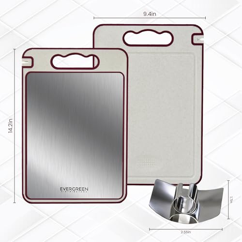 Tabla de Cortar Titanio Doble Cara con Afilador y Rallador miniatura 4