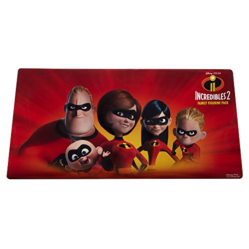 The Incredibles 2, 5 Piece Family Figure Set Comes With (Mr./Mrs. Incredible, Violet, Dash, Jack Jack) #TOP6