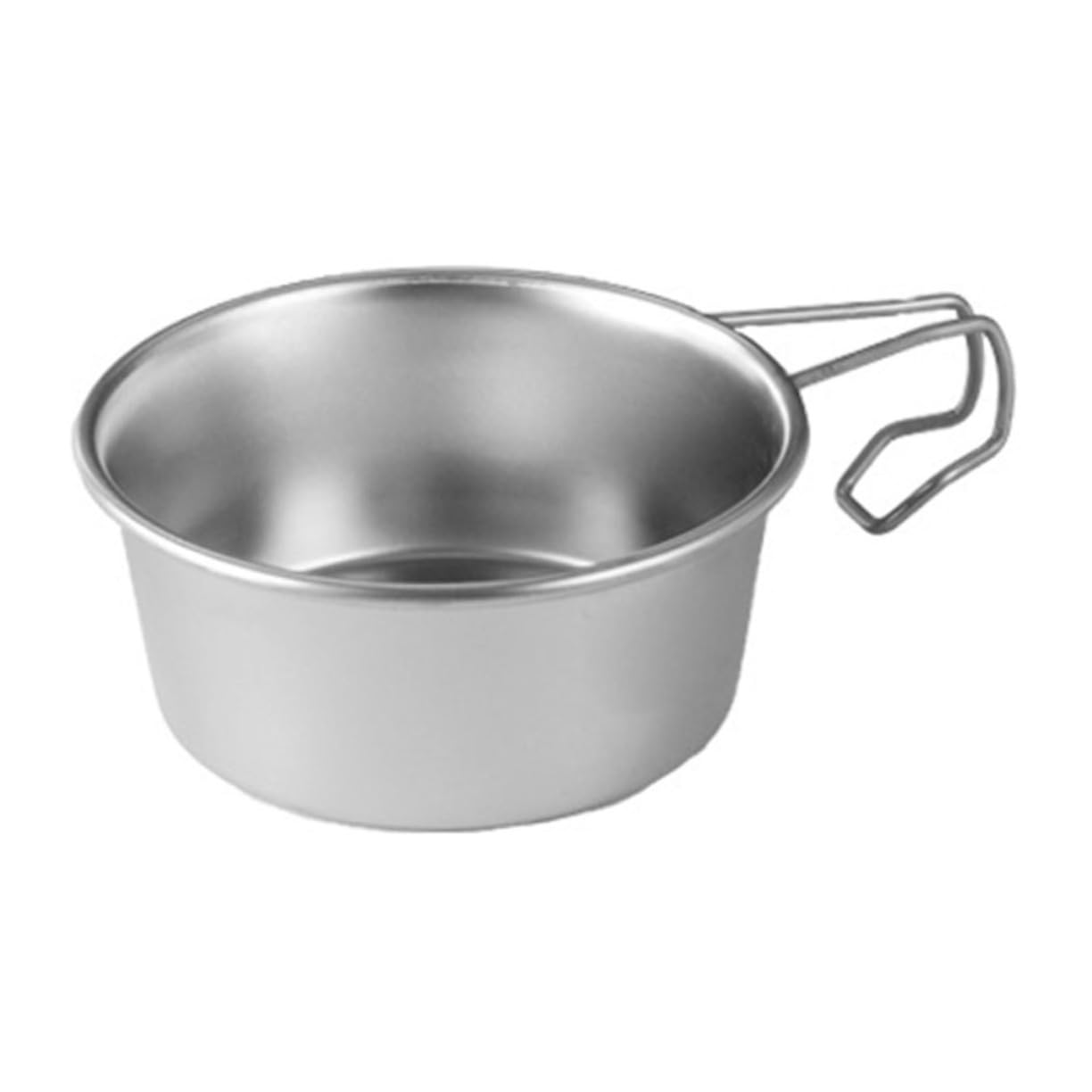 Stainless Steel Camping Bowl with Hollow Handle Portable Outdoor Cooking Bowl for Salad Soup More Compact Design for Easy Storage and Use for Camping Picnics