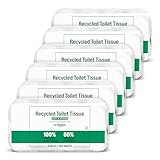 by Amazon Carta Igienica, 3 Veli 100% Riciclata, Morbida e Resistente, 48 Rotoli (6 Confezioni da 8), 200 Fogli per Rotolo, Certificata FSC