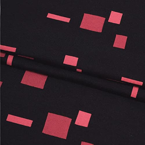 Image of Bewakoof Men's Geometric Print Black Round Neck Half Sleeve T-Shirt