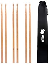 Drumsticks are made of high quality maple wood, flexible, fast response, durable Drumsticks have polished surface which is not slippery and will not hurt hands, comfortable grip 5A drumsticks are suitable for all types of drum styles Can be used by s...