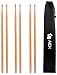 5A Drumsticks, AIEX 3 Pair Drum Sticks Classic Maple Wood Drumsticks Wood Tip Drumstick for Students and Adults (with Waterproof Bag)