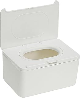 HOMSFOU Caixa De Lenços De Bebê Para Lenços De Bebê Para Panos De Bebê Tampa Da Caixa De Lenços De Bebê Recipiente De Lenços Umedecidos Branco Viagem Lenços Umedecidos Recipiente De
