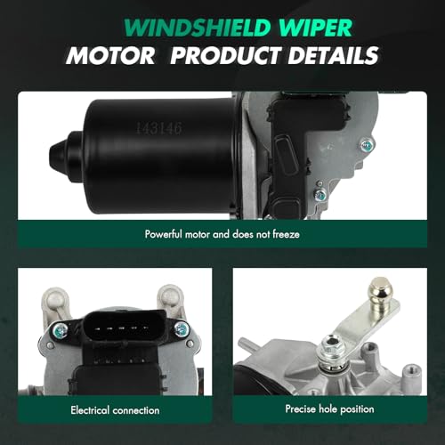 Image of SCITOO Front Windshield Wiper Motor Replacement for Ford for Fiesta V (JH , JD ) 2001-2008,for Ford for Fiesta V Van 2003-2010 Wiper Motor 1740714;2S6T17B571AC;2S6T17B571AD 5 Pins