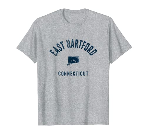 East Hartford Connecticut CT Vintage 70s Sports Marino Print Camiseta