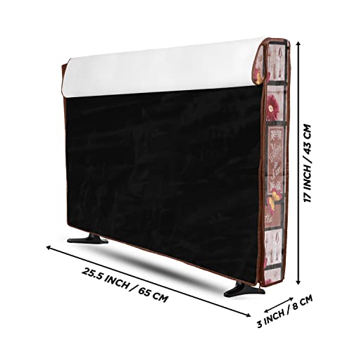 Image of Transparent LCD /LED T.V Protector Cover with Zipper Enclosure for 26 Inch Suitable for All Major Brand & Model (Size-25.5.3x17 Inches, Color-Brown)